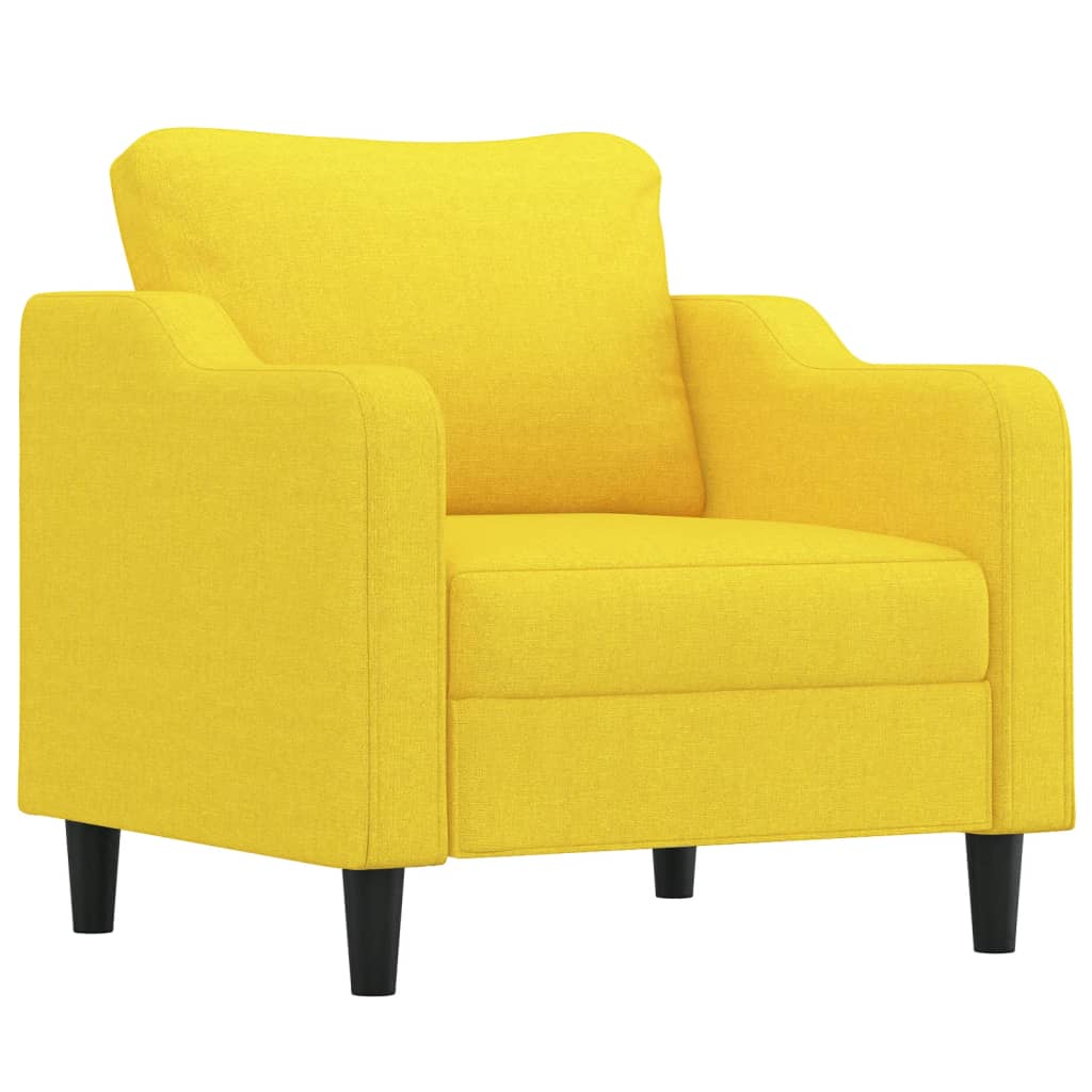 Fauteuil 60 cm stof lichtgeel is nu te koop bij PeponiXL, paradijselijk wonen!