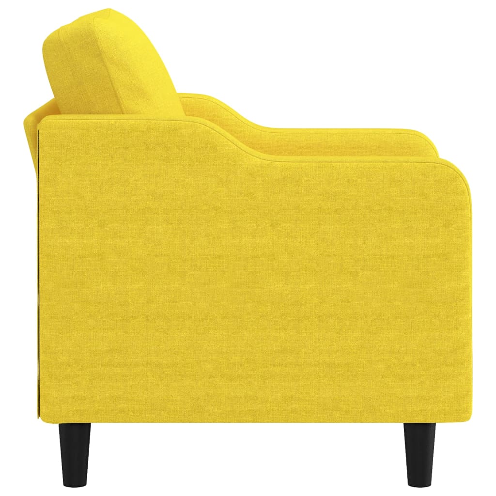 Fauteuil 60 cm stof lichtgeel is nu te koop bij PeponiXL, paradijselijk wonen!