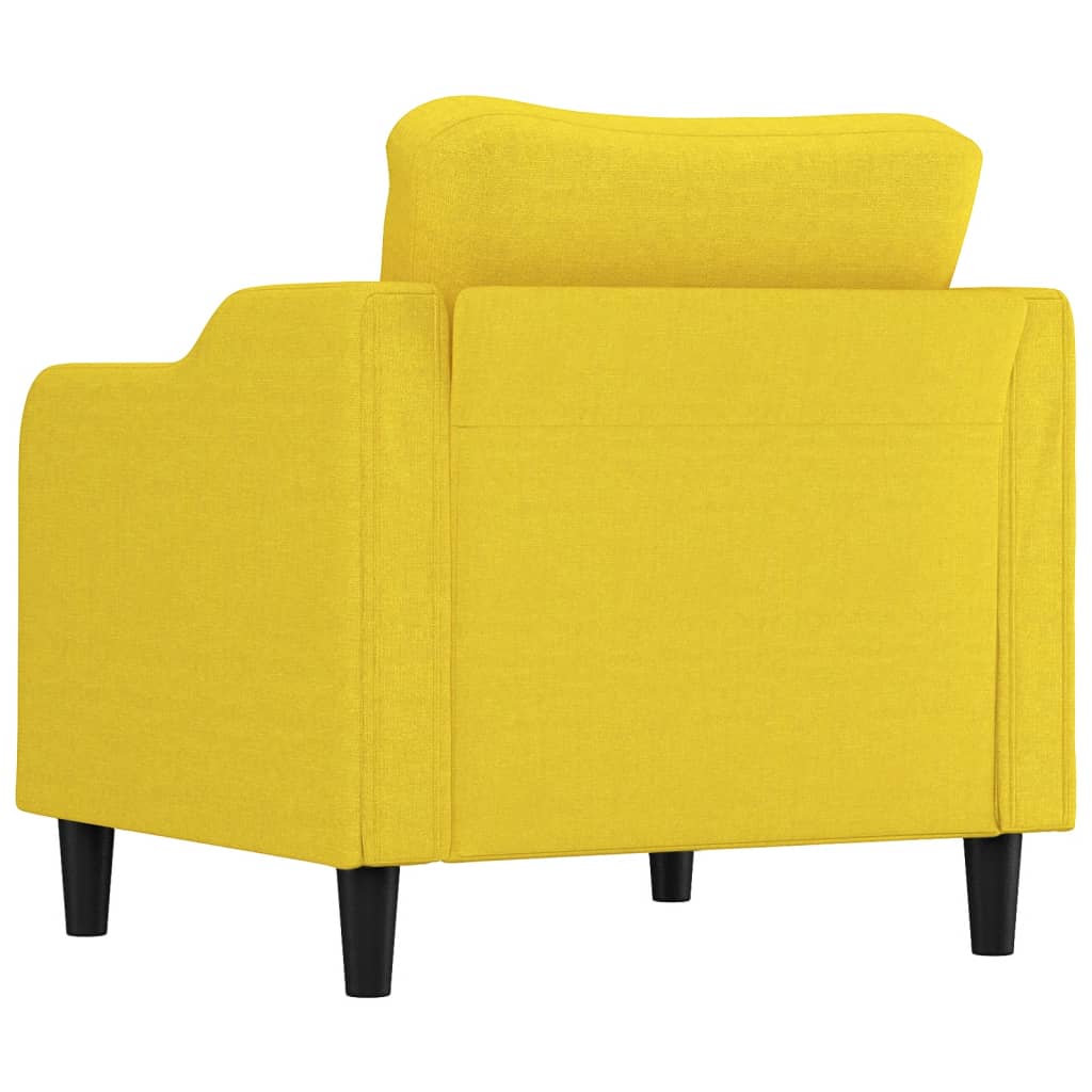 Fauteuil 60 cm stof lichtgeel is nu te koop bij PeponiXL, paradijselijk wonen!