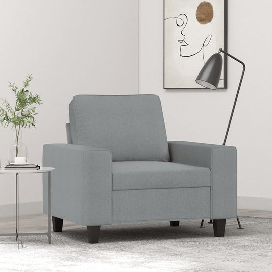 Fauteuil 60 cm stof lichtgrijs is nu te koop bij PeponiXL, paradijselijk wonen!