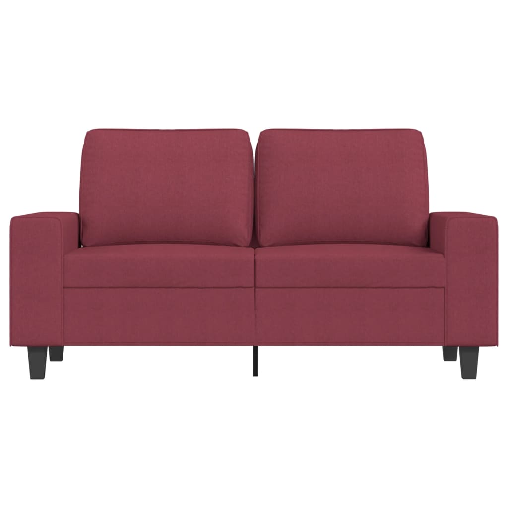 Tweezitsbank 120 cm stof wijnrood is nu te koop bij PeponiXL, paradijselijk wonen!