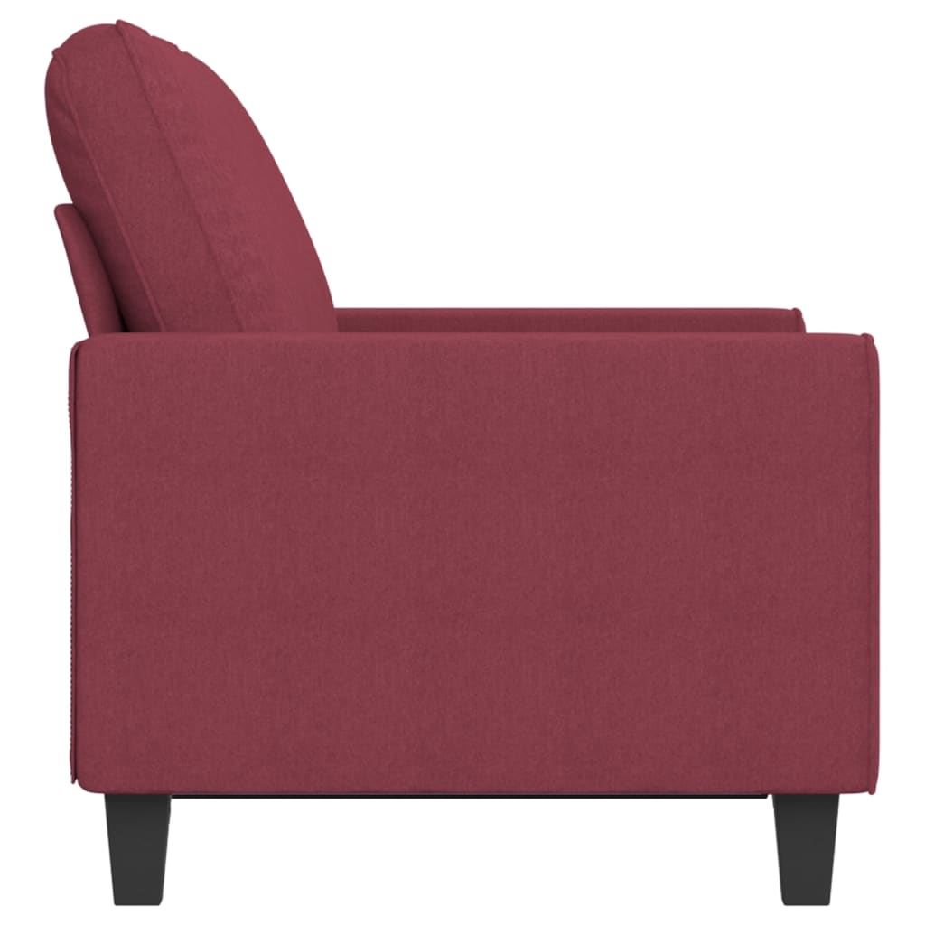 Tweezitsbank 120 cm stof wijnrood is nu te koop bij PeponiXL, paradijselijk wonen!