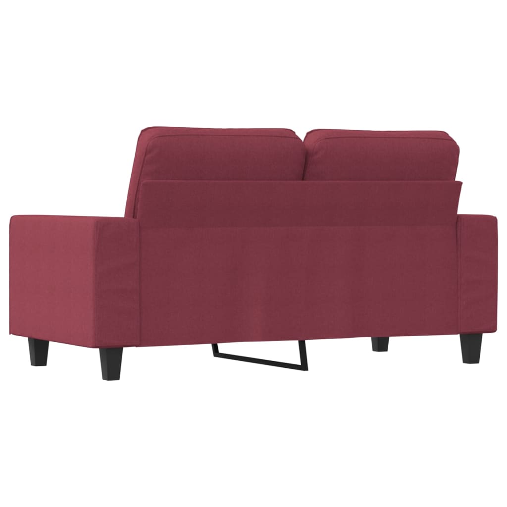 Tweezitsbank 120 cm stof wijnrood is nu te koop bij PeponiXL, paradijselijk wonen!