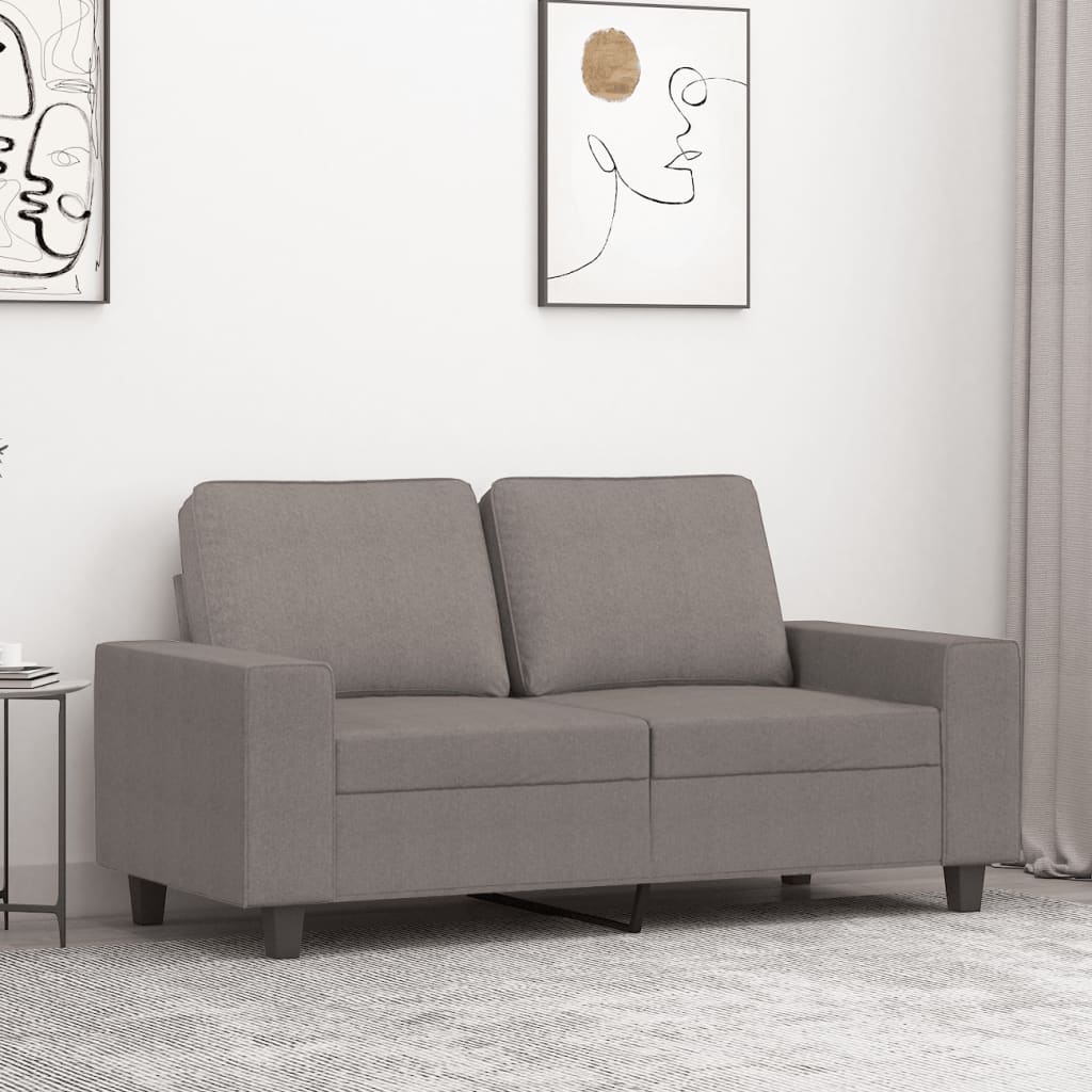Tweezitsbank 120 cm stof taupe is nu te koop bij PeponiXL, paradijselijk wonen!