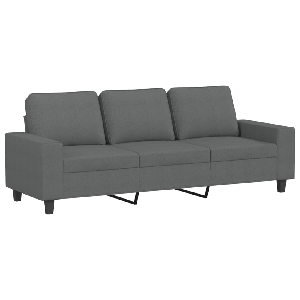 Driezitsbank 180 cm stof donkergrijs is nu te koop bij PeponiXL, paradijselijk wonen!