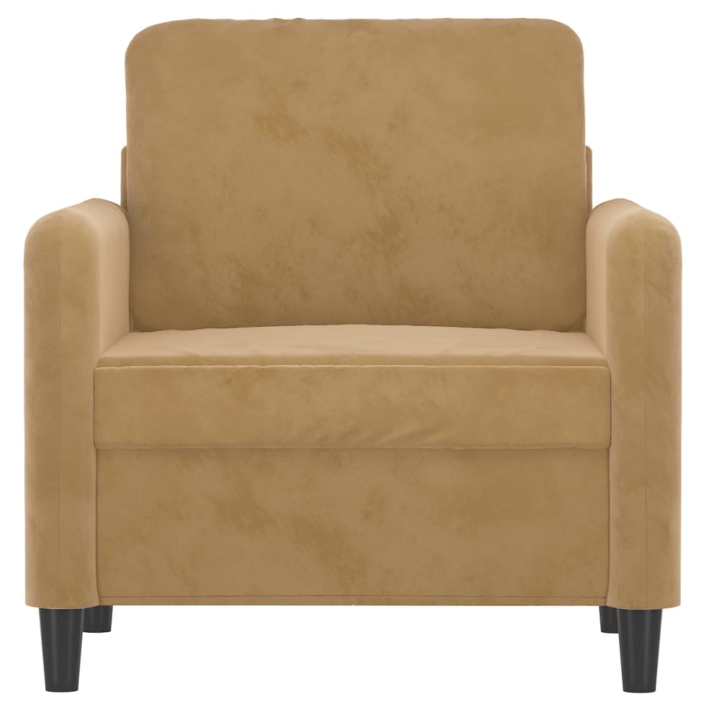 Fauteuil 60 cm fluweel bruin is nu te koop bij PeponiXL, paradijselijk wonen!