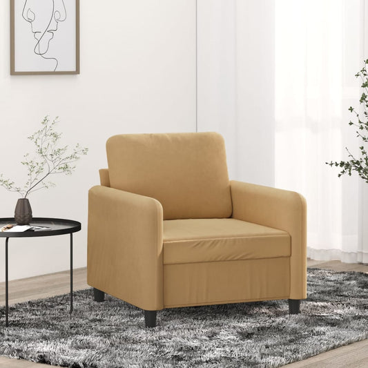 Fauteuil 60 cm fluweel bruin is nu te koop bij PeponiXL, paradijselijk wonen!