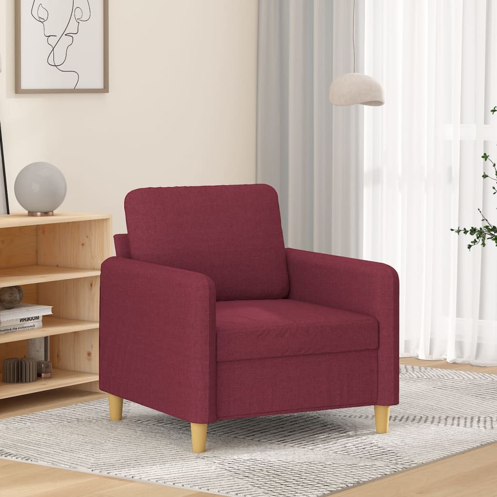 Fauteuil 60 cm stof wijnrood is nu te koop bij PeponiXL, paradijselijk wonen!