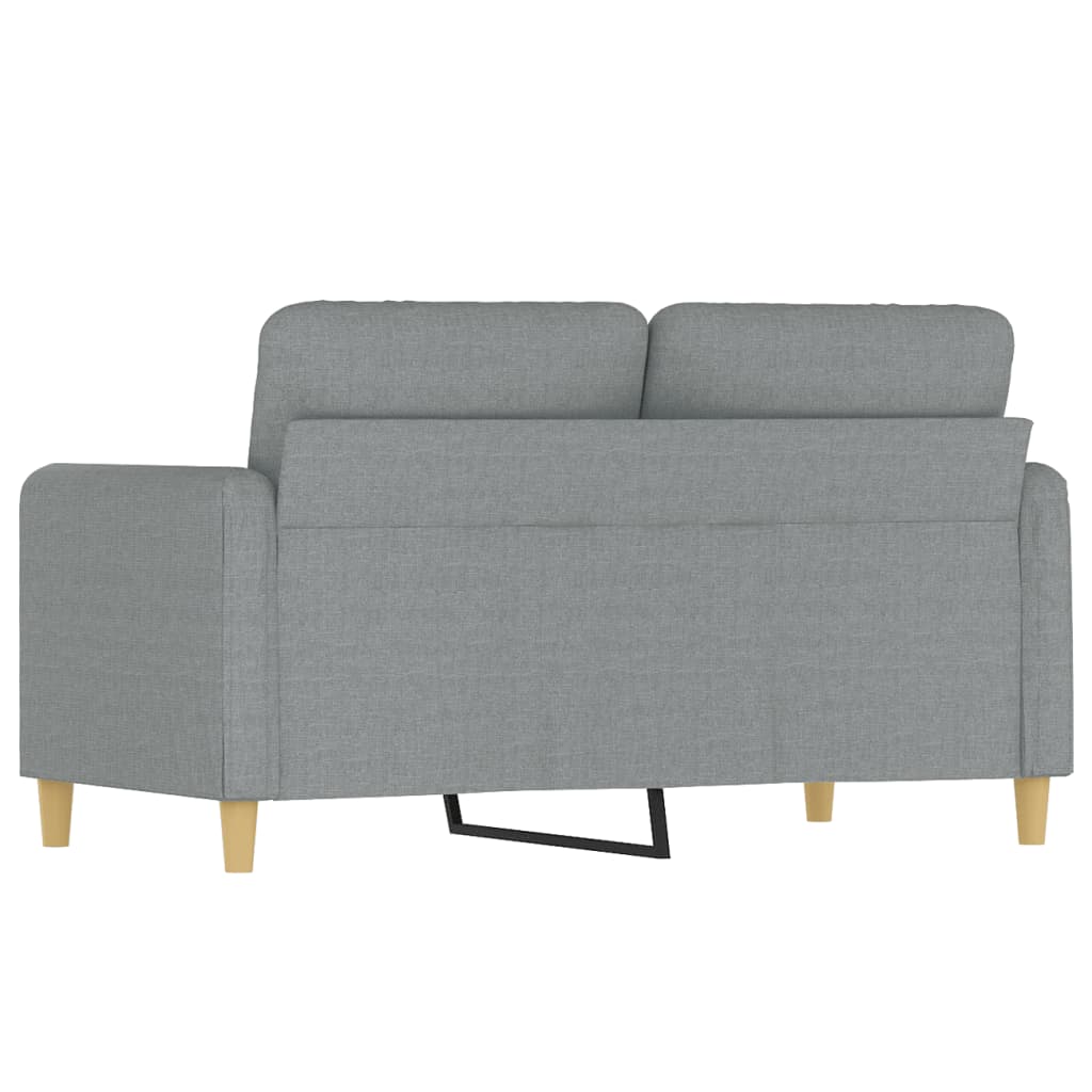 Tweezitsbank 120 cm stof lichtgrijs is nu te koop bij PeponiXL, paradijselijk wonen!