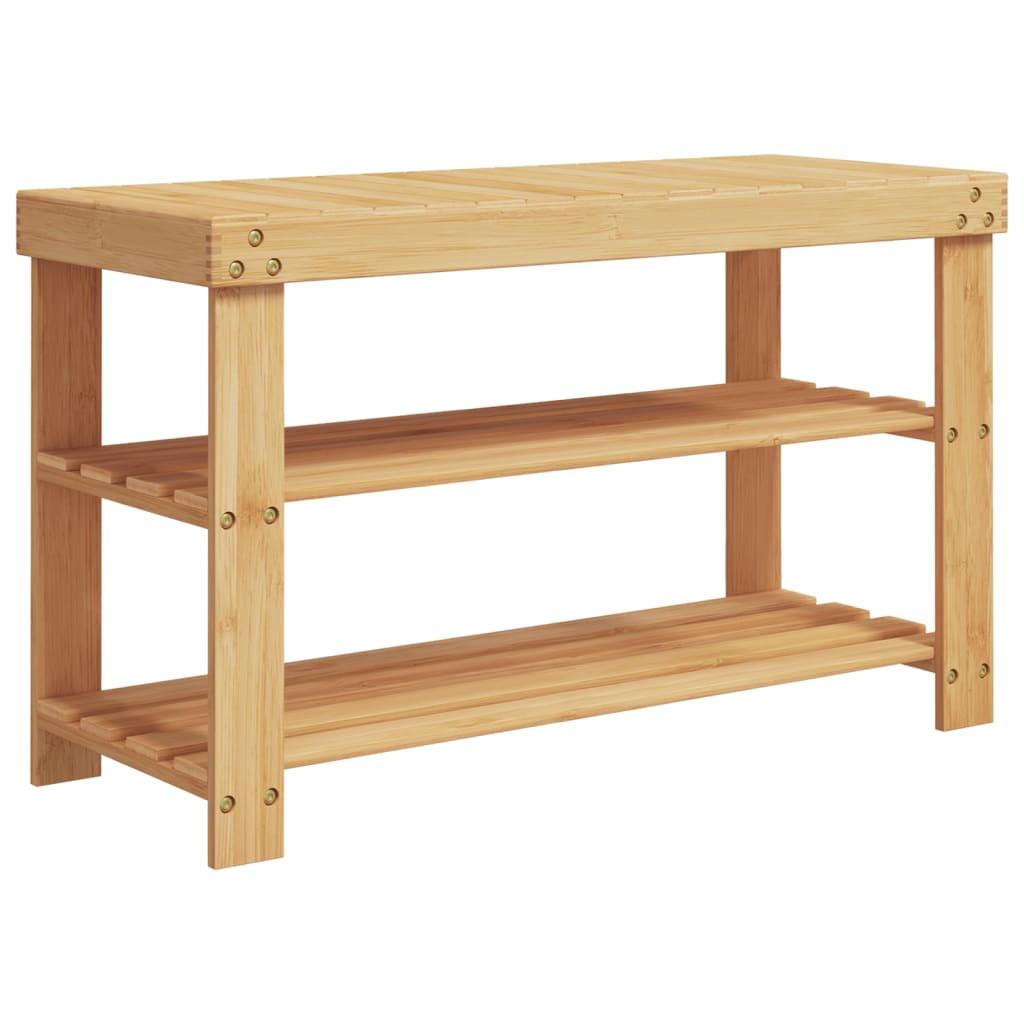 Schoenenrek 3-laags 70x27,5x45 cm bamboe is nu te koop bij PeponiXL, paradijselijk wonen!