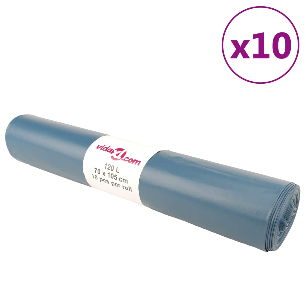 Vuilniszakken 100 st 120 l blauw is nu te koop bij PeponiXL, paradijselijk wonen!