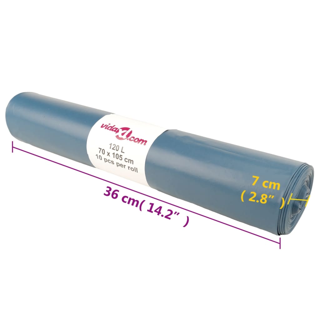 Vuilniszakken 100 st 120 l blauw is nu te koop bij PeponiXL, paradijselijk wonen!