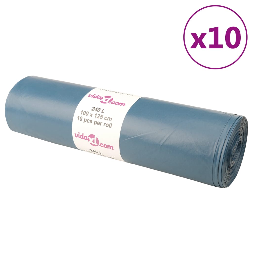 Vuilniszakken 100 st 240 l blauw is nu te koop bij PeponiXL, paradijselijk wonen!