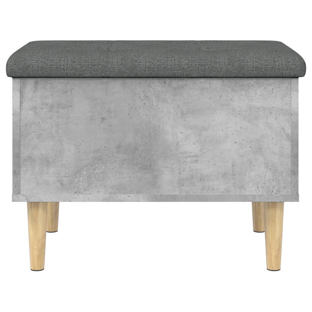 Opbergbankje 62x42x46 cm bewerkt hout betongrijs is nu te koop bij PeponiXL, paradijselijk wonen!