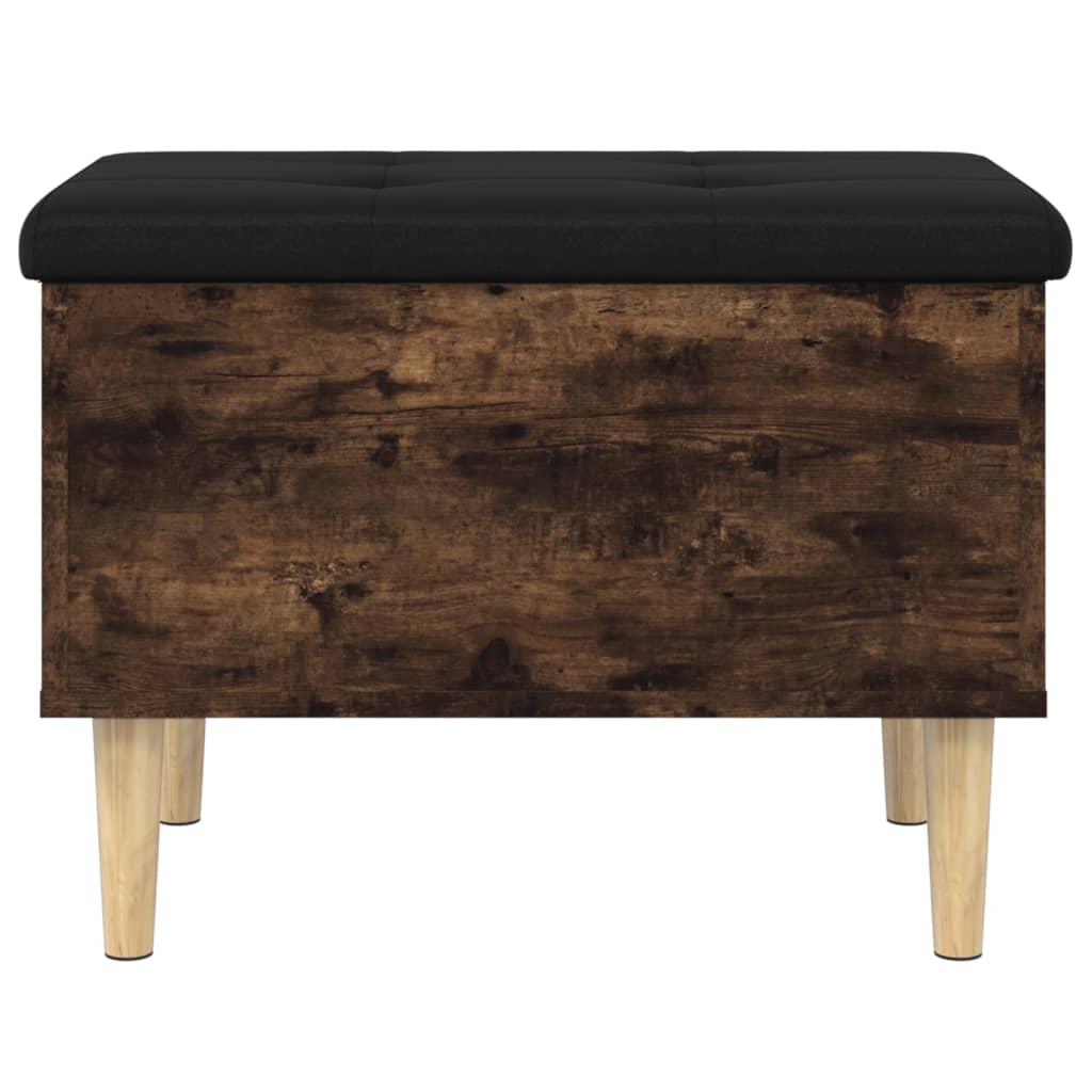 Opbergbankje 62x42x46 cm bewerkt hout gerookt eikenkleurig is nu te koop bij PeponiXL, paradijselijk wonen!
