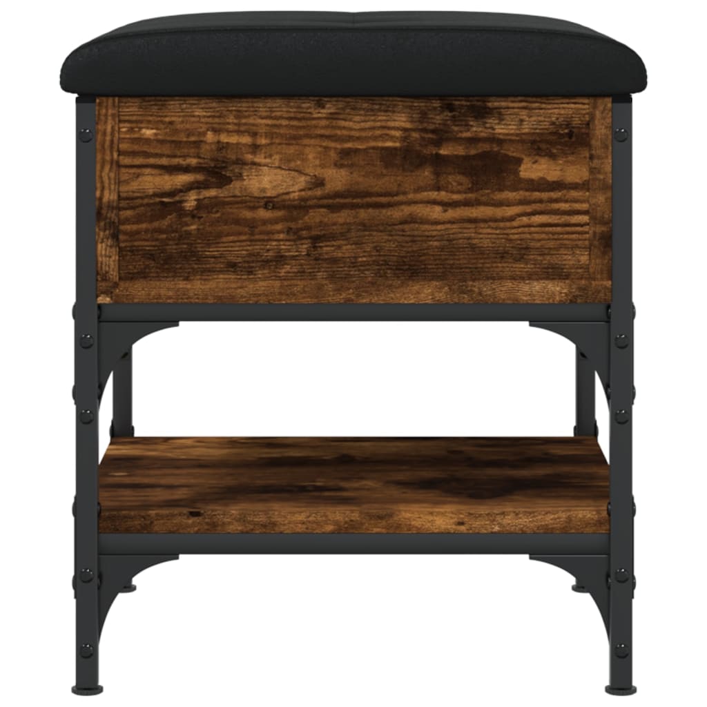 Schoenenbank 42x42x45 cm bewerkt hout gerookt eikenkleurig is nu te koop bij PeponiXL, paradijselijk wonen!