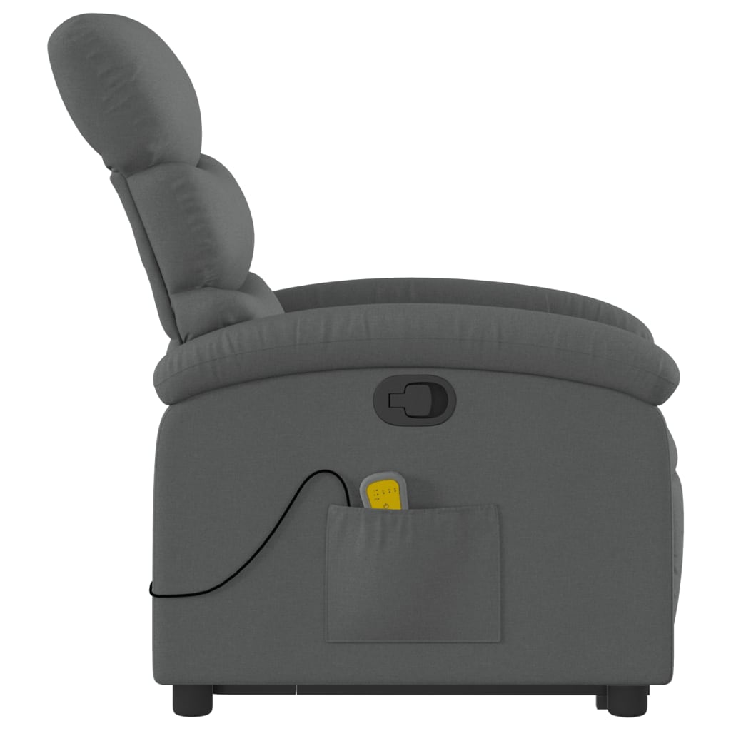 Sta-op-massagestoel verstelbaar stof donkergrijs is nu te koop bij PeponiXL, paradijselijk wonen!
