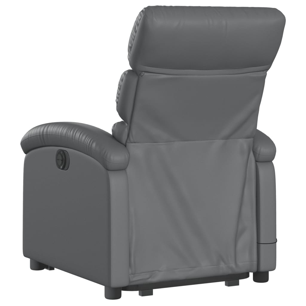 Sta-op-massagestoel verstelbaar kunstleer grijs is nu te koop bij PeponiXL, paradijselijk wonen!