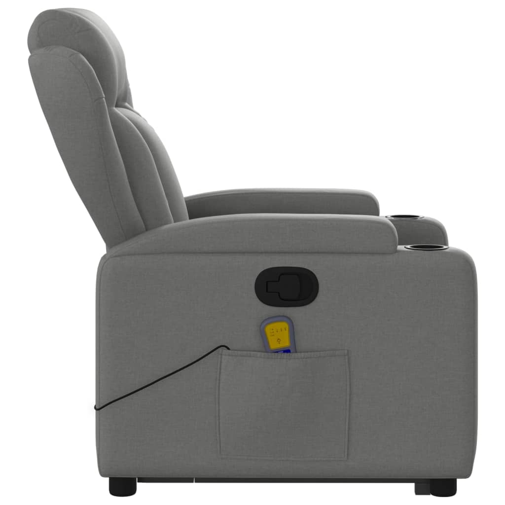 Sta-op-massagestoel verstelbaar stof donkergrijs is nu te koop bij PeponiXL, paradijselijk wonen!