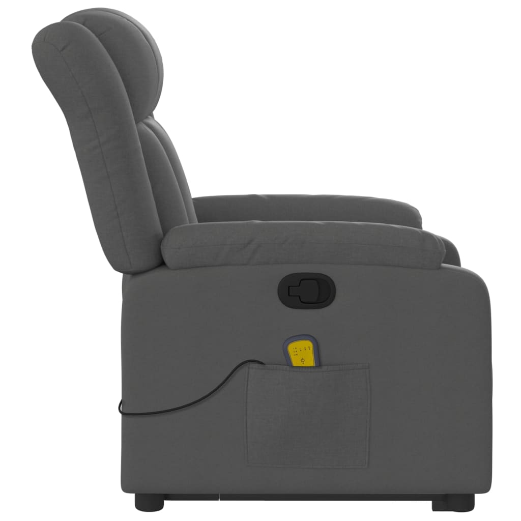 Sta-op-massagestoel verstelbaar stof donkergrijs is nu te koop bij PeponiXL, paradijselijk wonen!