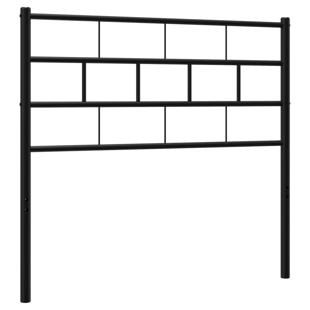 Vervangend hoofdbord 75 cm metaal zwart is nu te koop bij PeponiXL, paradijselijk wonen!