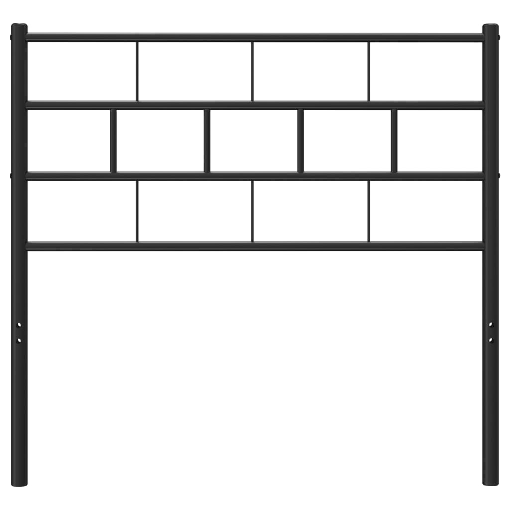 Vervangend hoofdbord 75 cm metaal zwart is nu te koop bij PeponiXL, paradijselijk wonen!