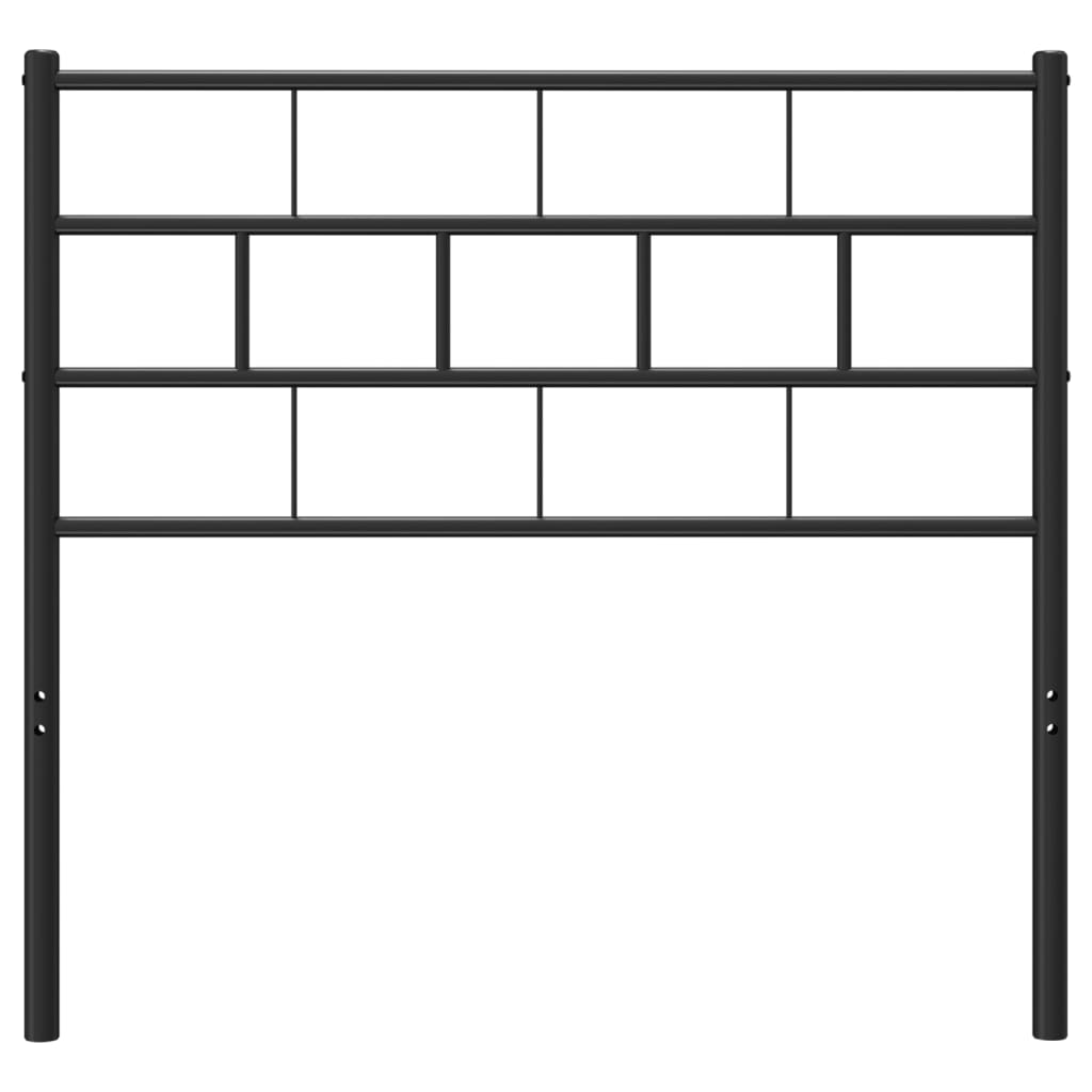 Vervangend hoofdbord 80 cm metaal zwart is nu te koop bij PeponiXL, paradijselijk wonen!