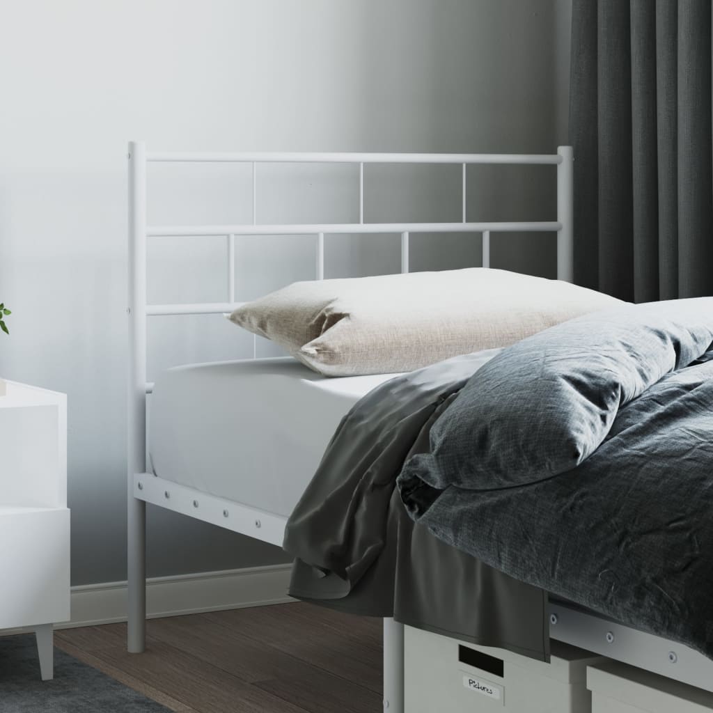 Vervangend hoofdbord 80 cm metaal wit is nu te koop bij PeponiXL, paradijselijk wonen!