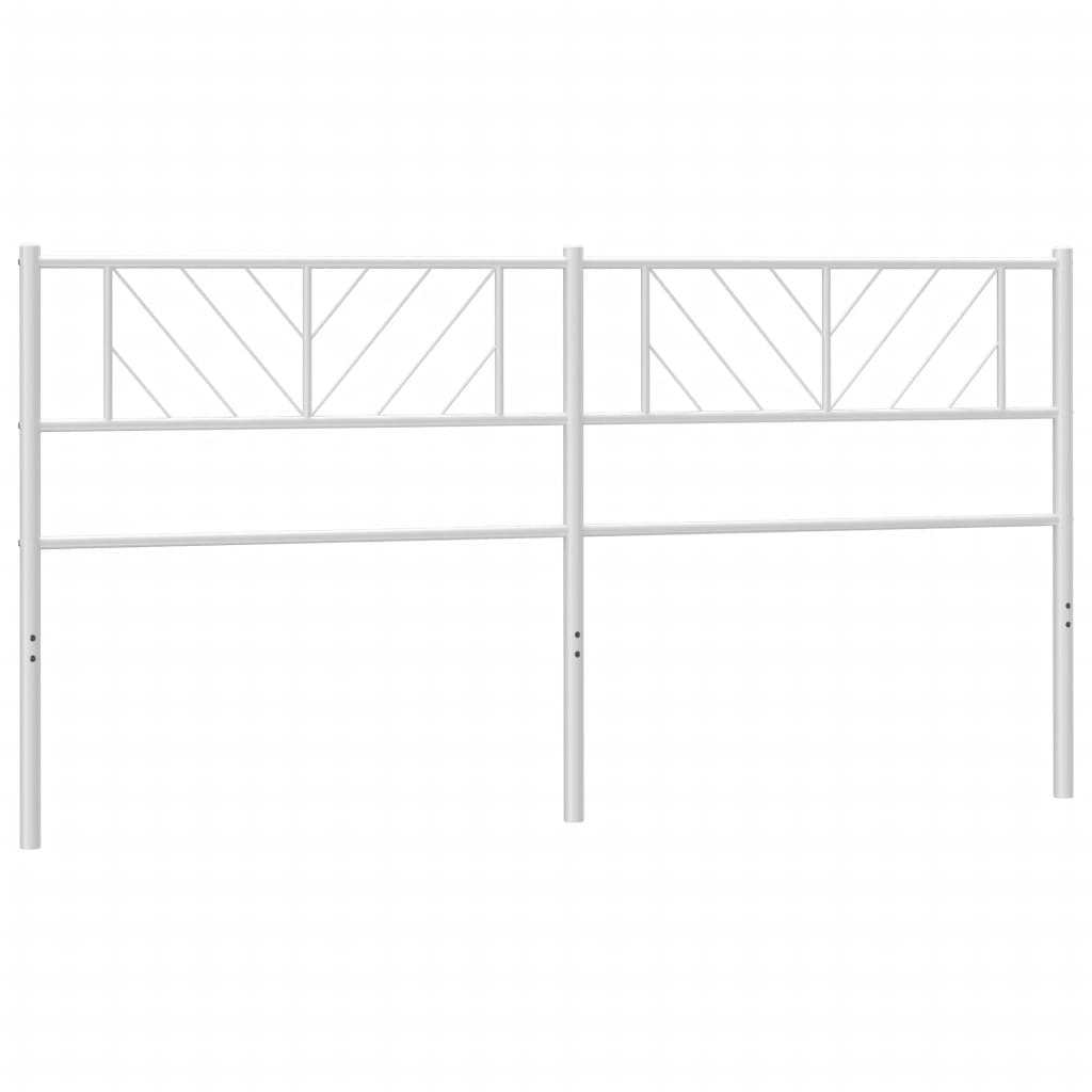 Vervangend hoofdbord 200 cm metaal wit is nu te koop bij PeponiXL, paradijselijk wonen!