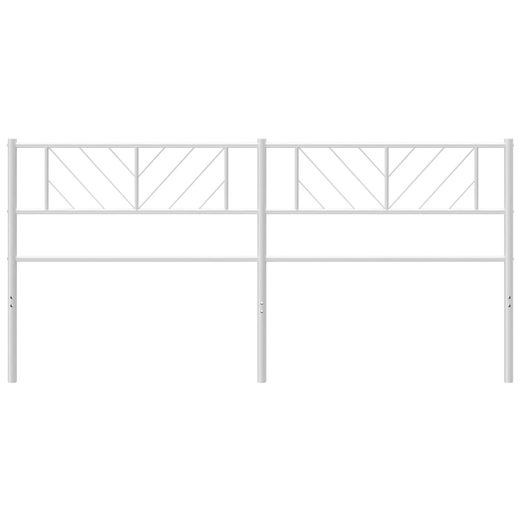 Vervangend hoofdbord 200 cm metaal wit is nu te koop bij PeponiXL, paradijselijk wonen!