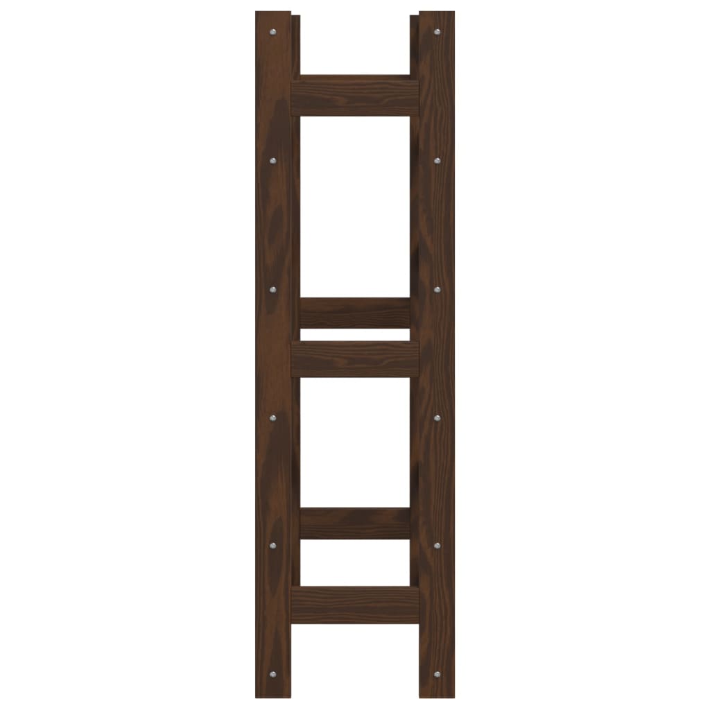 Wijnrek voor 30 flessen massief grenenhout bruin is nu te koop bij PeponiXL, paradijselijk wonen!