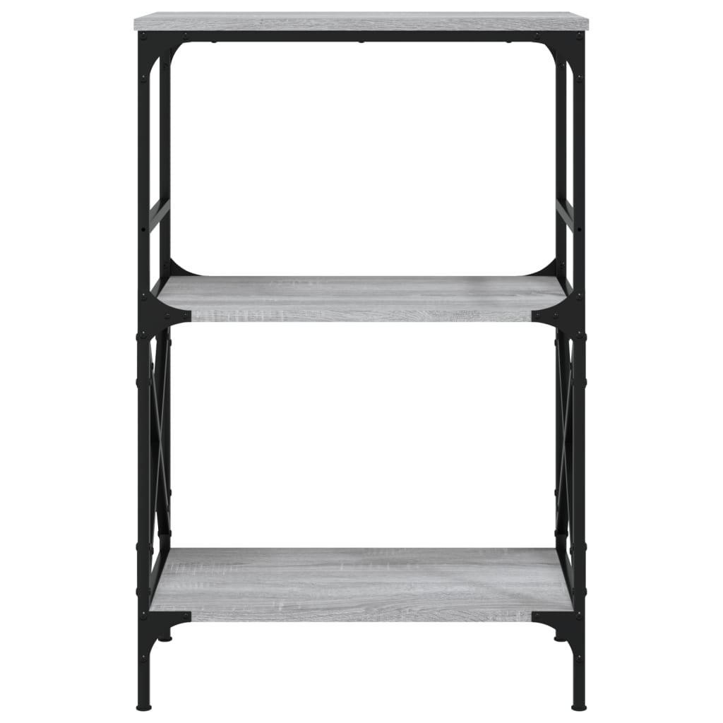 Boekenkast 4-laags 59x35x90,5 cm bewerkt hout grijs sonoma is nu te koop bij PeponiXL, paradijselijk wonen!