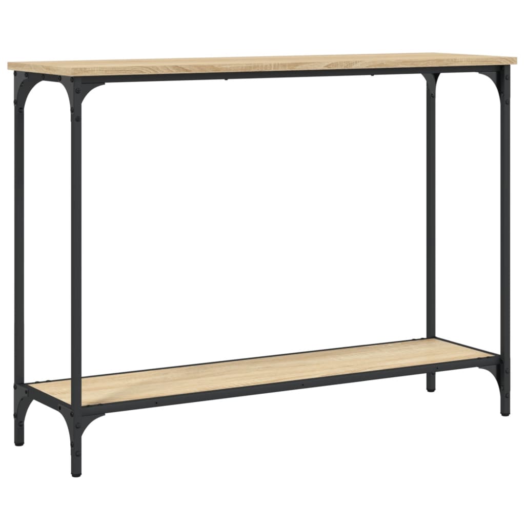 Wandtafel 101x30,5x75 cm bewerkt hout sonoma eikenkleurig is nu te koop bij PeponiXL, paradijselijk wonen!