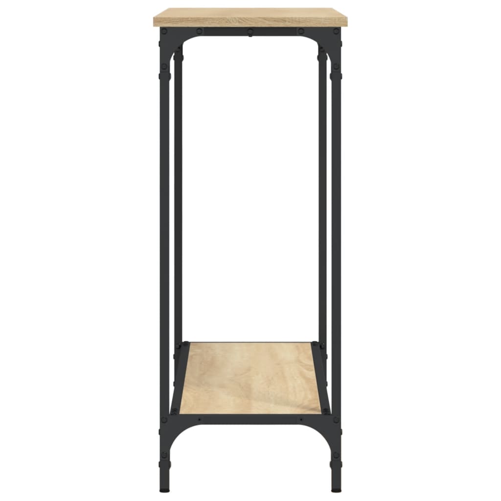 Wandtafel 101x30,5x75 cm bewerkt hout sonoma eikenkleurig is nu te koop bij PeponiXL, paradijselijk wonen!