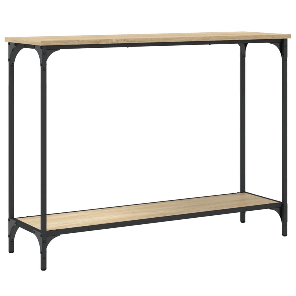 Wandtafel 101x30,5x75 cm bewerkt hout sonoma eikenkleurig is nu te koop bij PeponiXL, paradijselijk wonen!