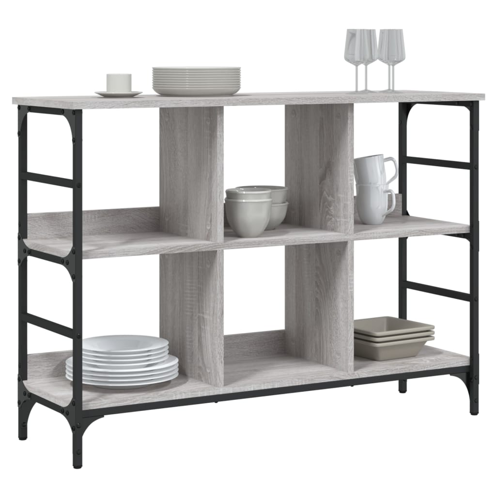 Dressoir 102x32x73,5 cm bewerkt hout grijs sonoma eikenkleurig is nu te koop bij PeponiXL, paradijselijk wonen!
