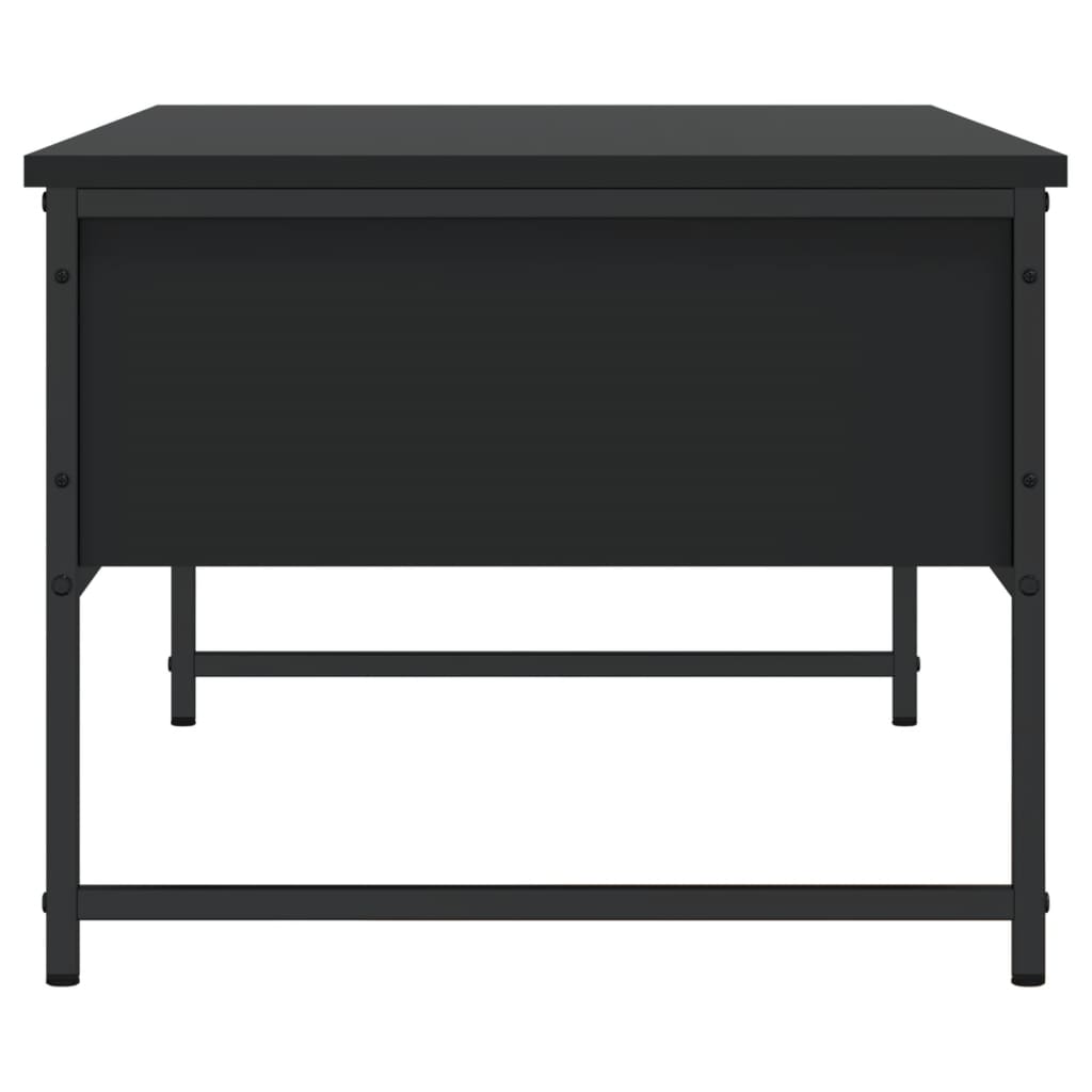 Salontafel 101x49x39,5 cm bewerkt hout zwart is nu te koop bij PeponiXL, paradijselijk wonen!