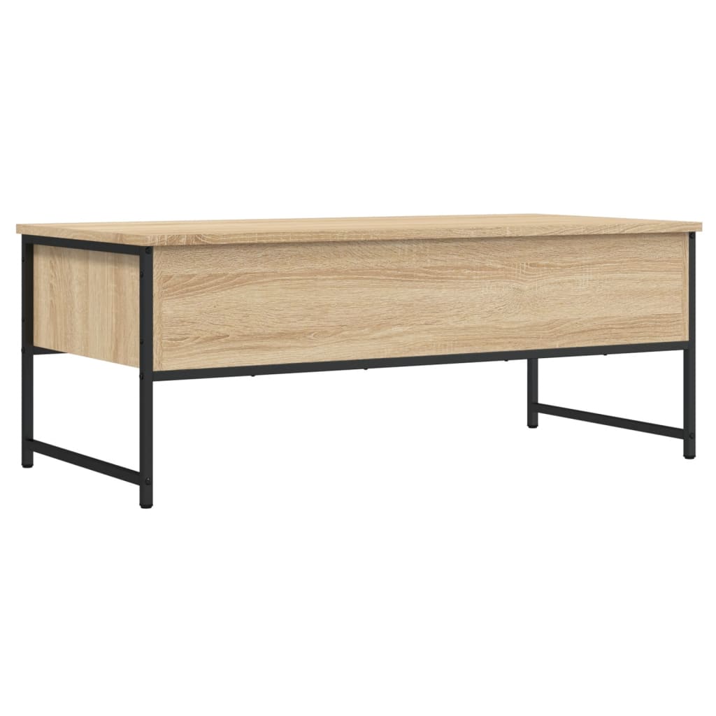 Salontafel 101x49x39,5 cm bewerkt hout sonoma eikenkleurig is nu te koop bij PeponiXL, paradijselijk wonen!