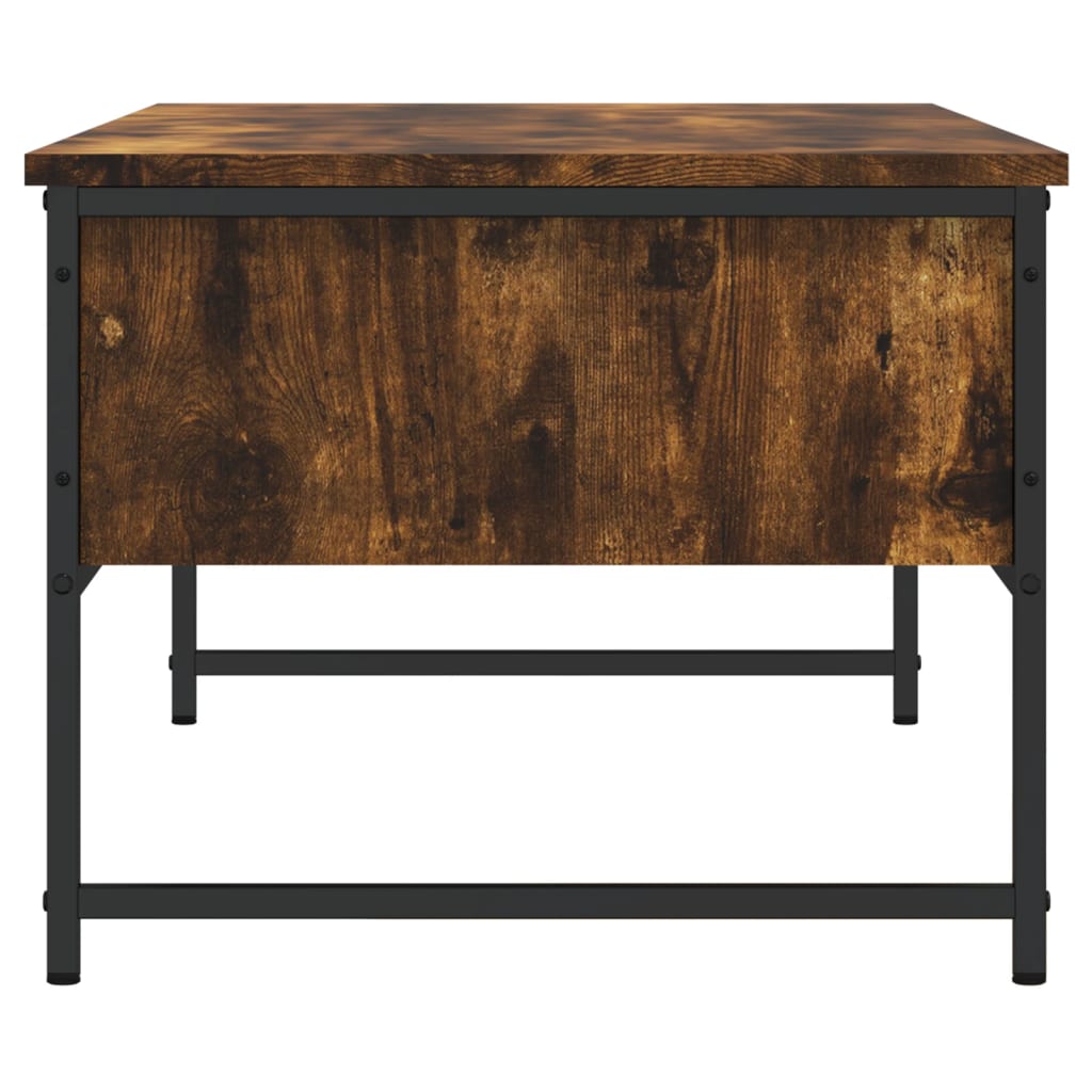 Salontafel 101x49x39,5 cm bewerkt hout gerookt eikenkleurig is nu te koop bij PeponiXL, paradijselijk wonen!