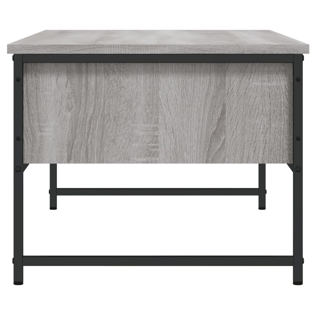 Salontafel 101x49x39,5 cm bewerkt hout grijs sonoma eikenkleur is nu te koop bij PeponiXL, paradijselijk wonen!