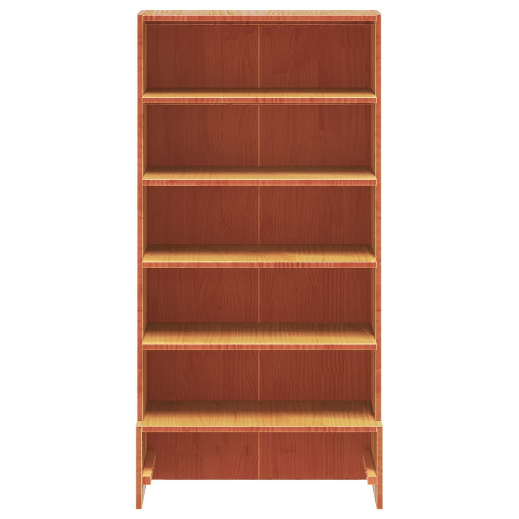 Schoenenkast 52x30x104 cm massief grenenhout wasbruin is nu te koop bij PeponiXL, paradijselijk wonen!