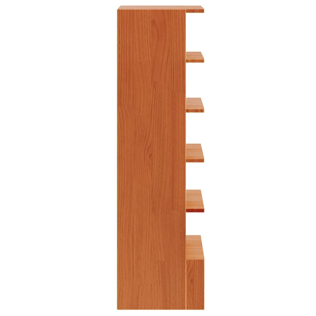 Schoenenkast 52x30x104 cm massief grenenhout wasbruin is nu te koop bij PeponiXL, paradijselijk wonen!