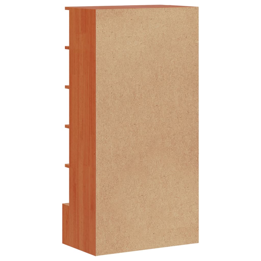 Schoenenkast 52x30x104 cm massief grenenhout wasbruin is nu te koop bij PeponiXL, paradijselijk wonen!