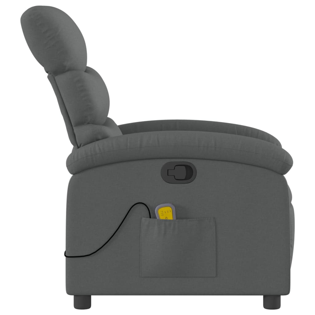 Massagestoel verstelbaar stof donkergrijs is nu te koop bij PeponiXL, paradijselijk wonen!