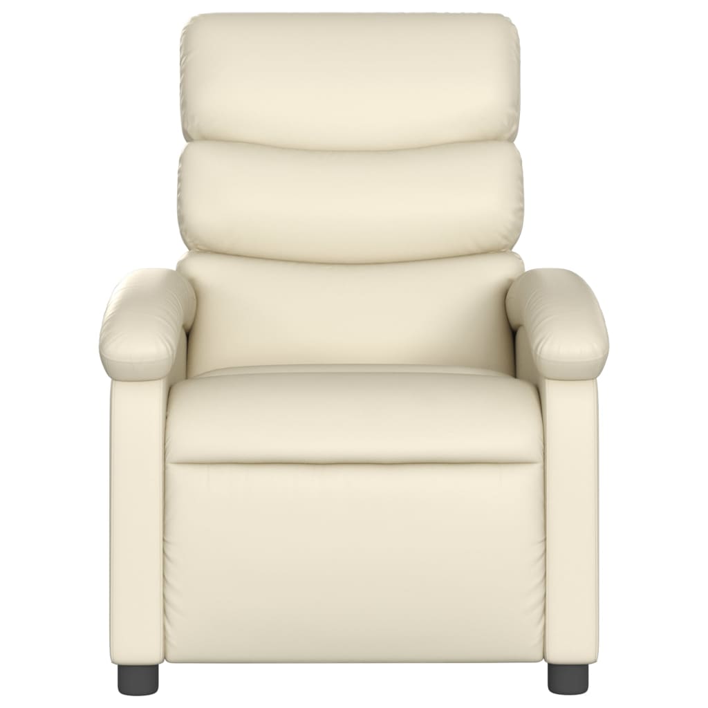 Massagestoel verstelbaar kunstleer crème is nu te koop bij PeponiXL, paradijselijk wonen!
