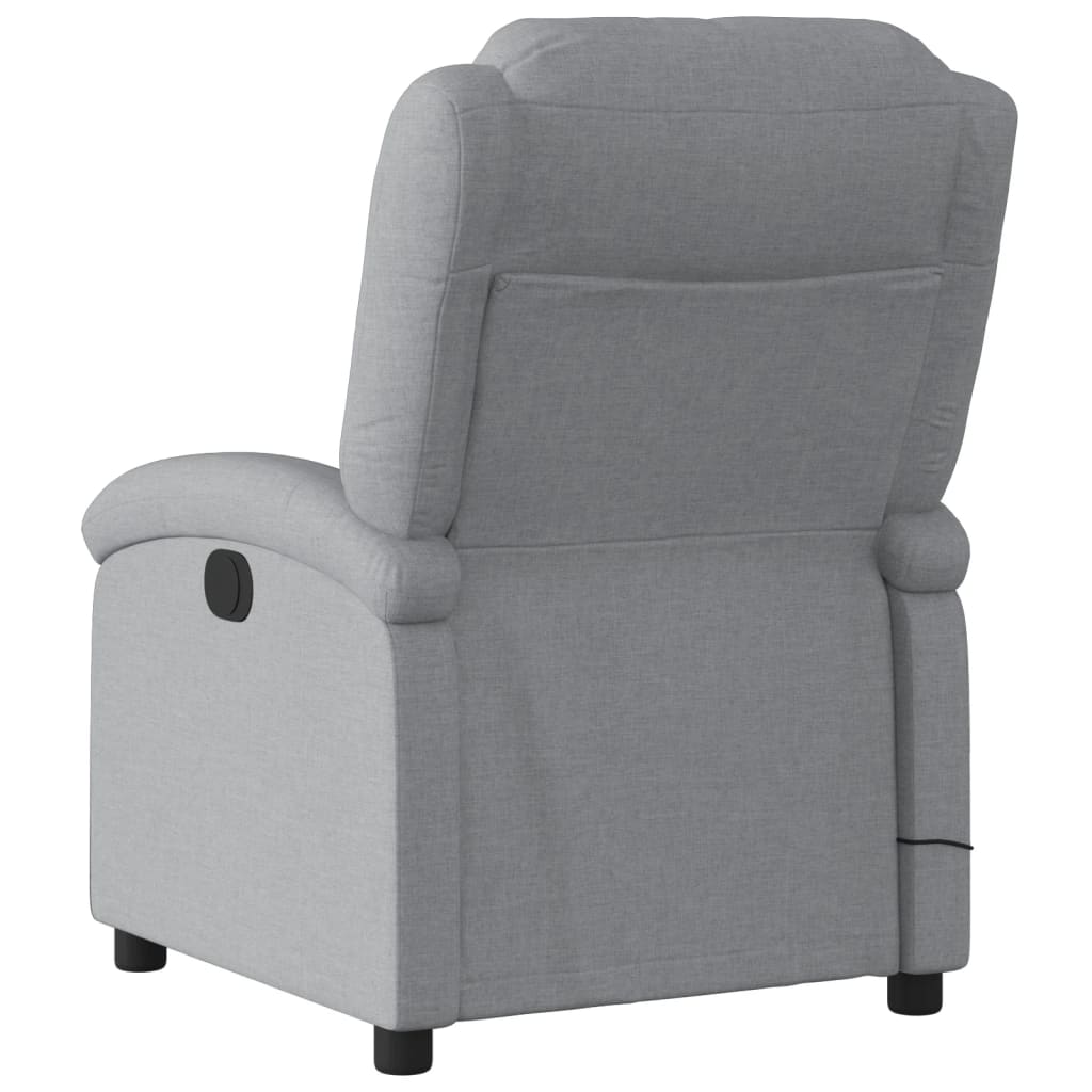 Massagestoel verstelbaar stof lichtgrijs is nu te koop bij PeponiXL, paradijselijk wonen!
