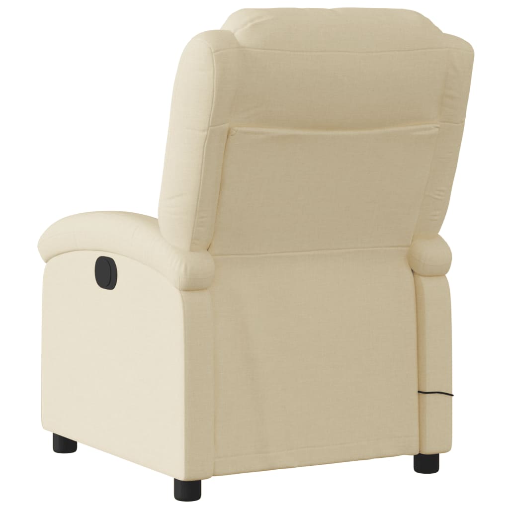 Massagestoel verstelbaar stof crèmekleurig is nu te koop bij PeponiXL, paradijselijk wonen!