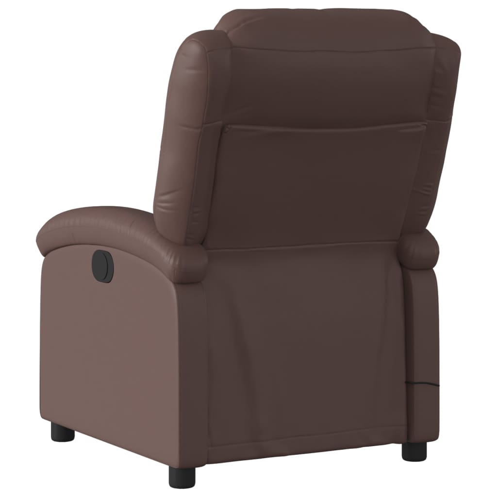 Massagestoel verstelbaar kunstleer bruin is nu te koop bij PeponiXL, paradijselijk wonen!
