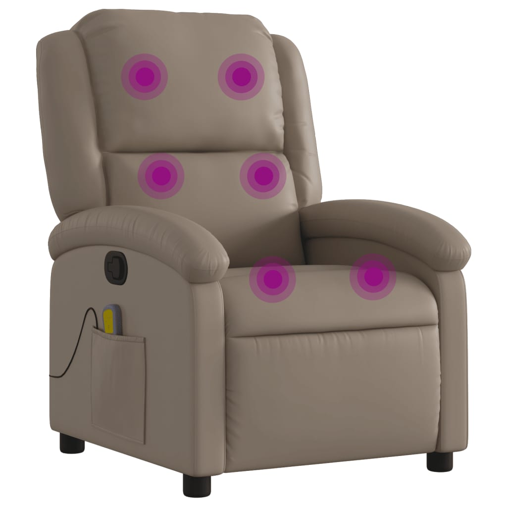 Massagestoel verstelbaar kunstleer cappuccinokleurig is nu te koop bij PeponiXL, paradijselijk wonen!