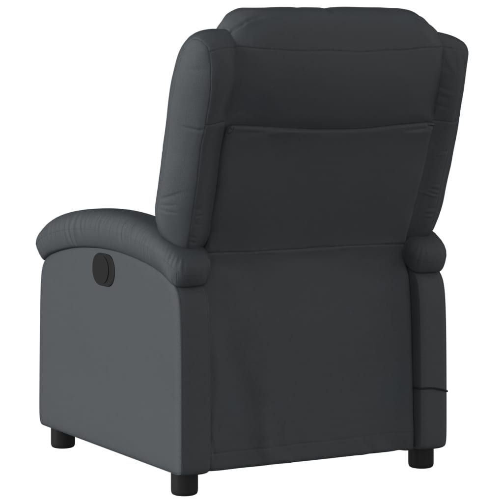 Massagestoel echt leer zwart is nu te koop bij PeponiXL, paradijselijk wonen!